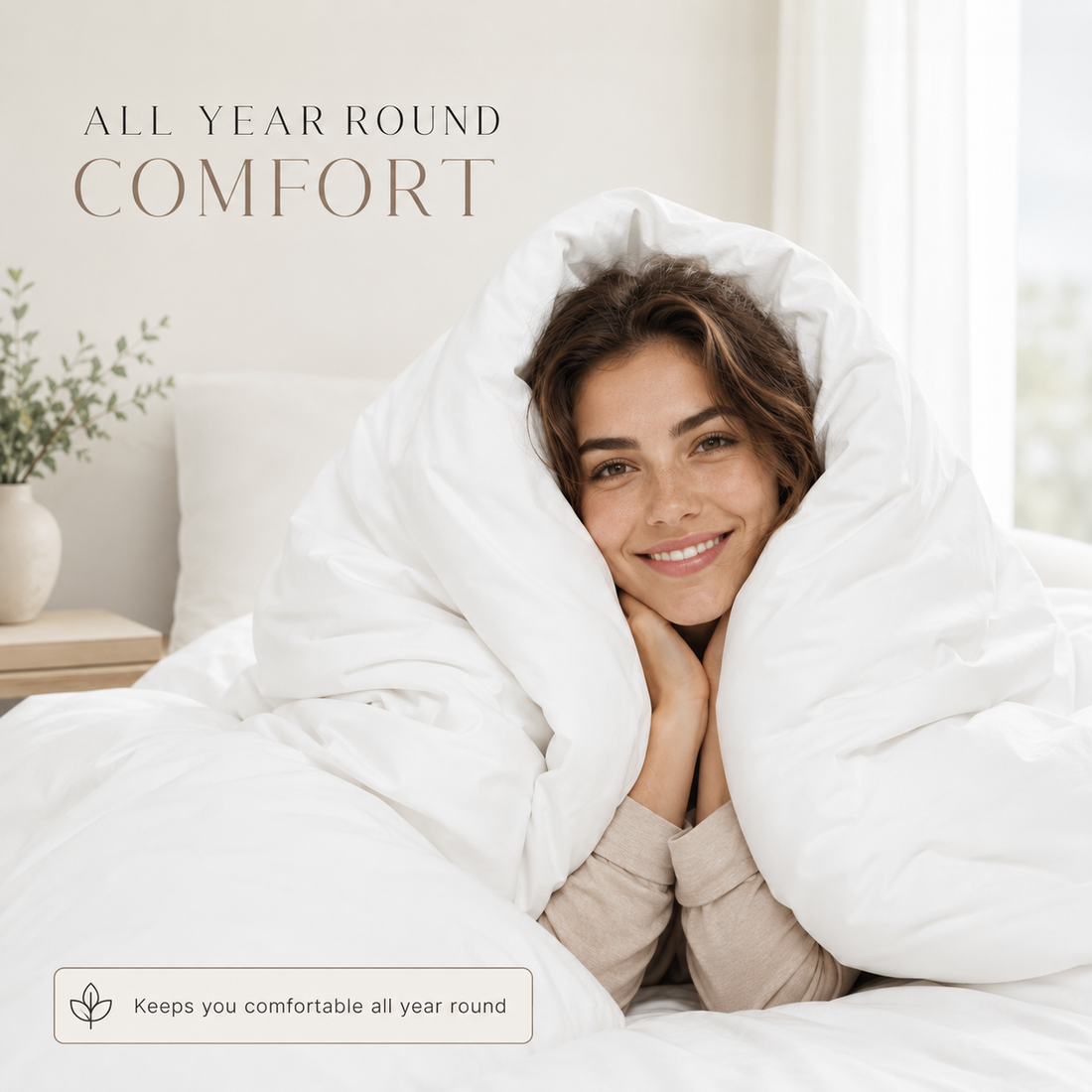 Premium Box Stitched Microfiber Duvet - 100% Virgin Hollowfiber Filled