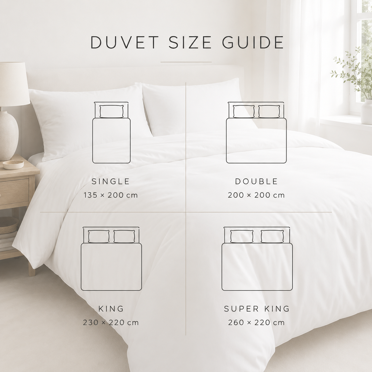 Premium Box Stitched Microfiber Duvet - 100% Virgin Hollowfiber Filled